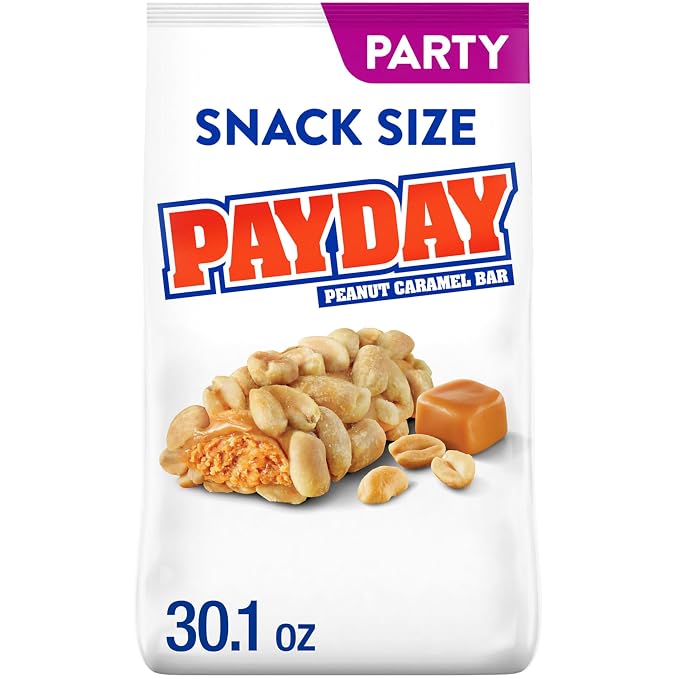 PAYDAY Peanut Caramel Snack Size candy party pack