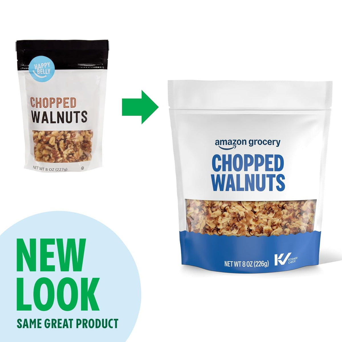 Happy Belly walnuts packaging may vary