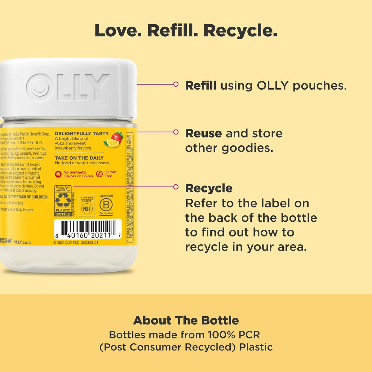 OLLY Extra Strength Daily Energy supplement gummies