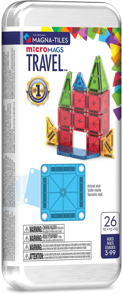 MAGNA-TILES microMAGS travel building set for kids