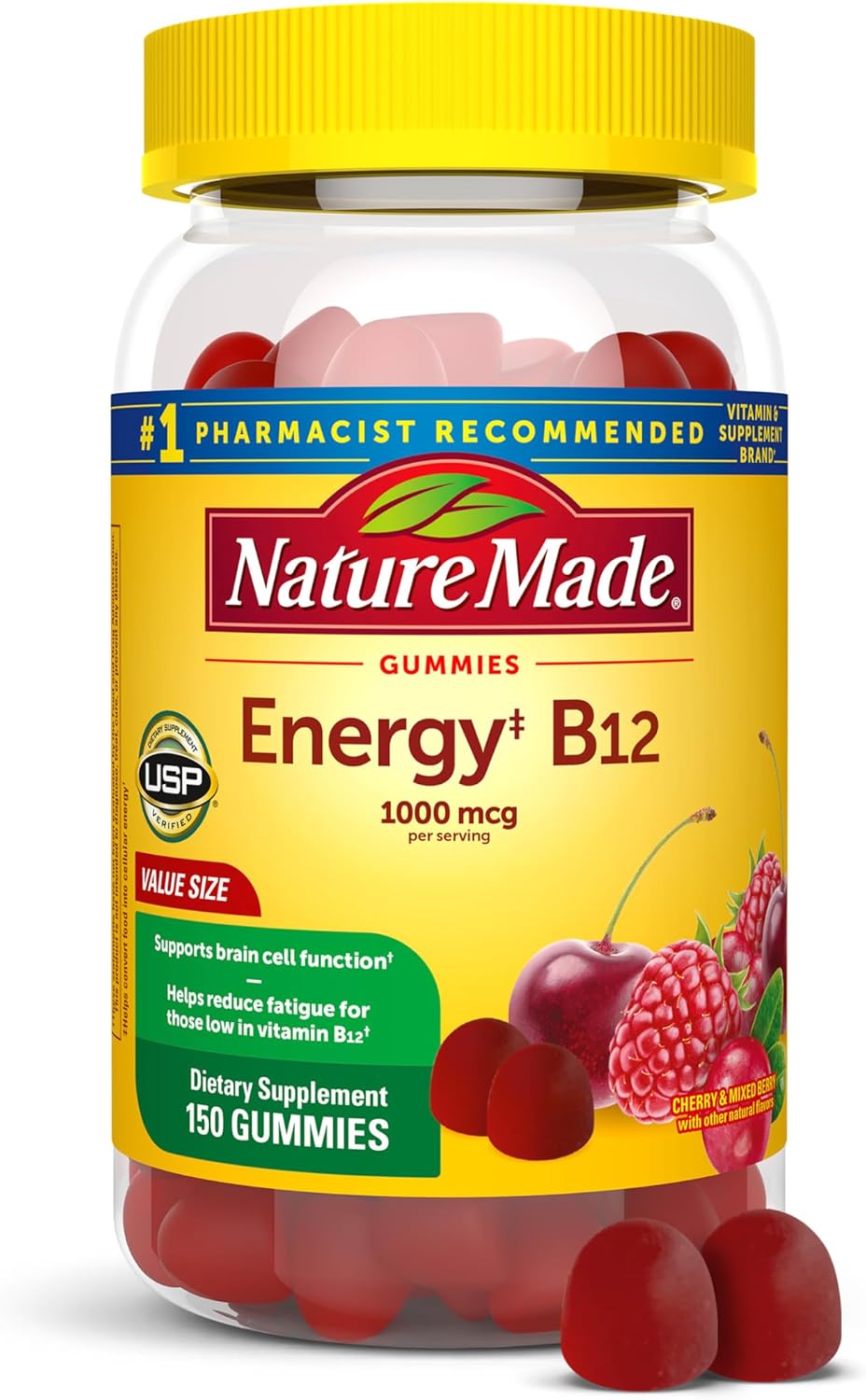 Nature Made B12 gummies 1000 mcg supplement