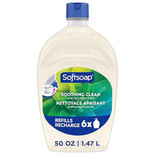 Softsoap Soothing Clean hand soap refill, 50 fl oz