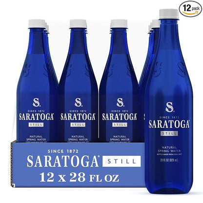 Saratoga still spring water 12 pack bottles