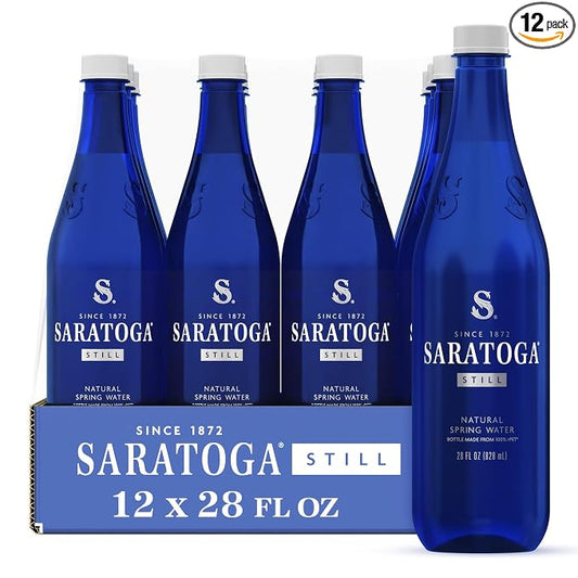 Saratoga still spring water 12 pack bottles