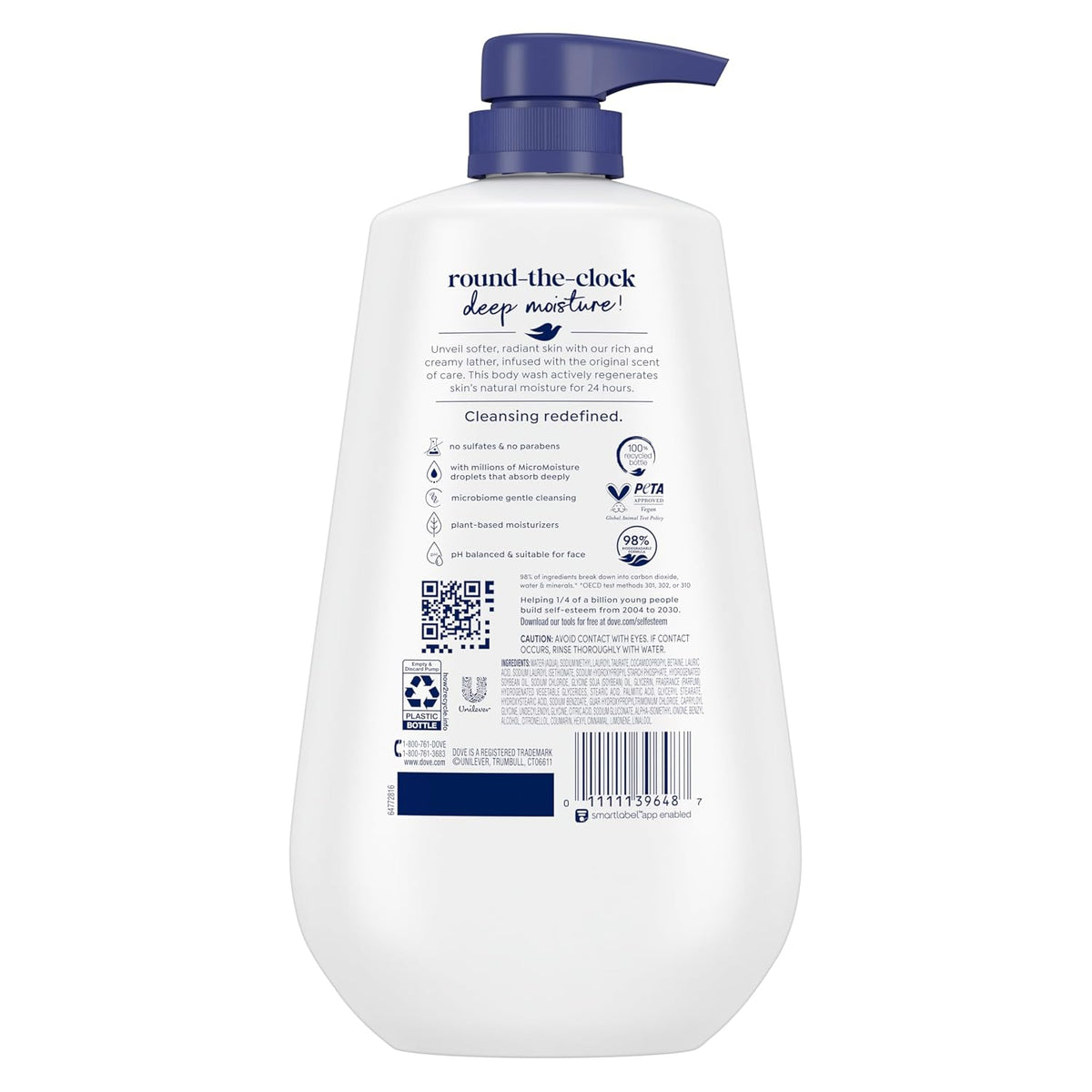 Dove 30.6 oz body wash with pump dispenser