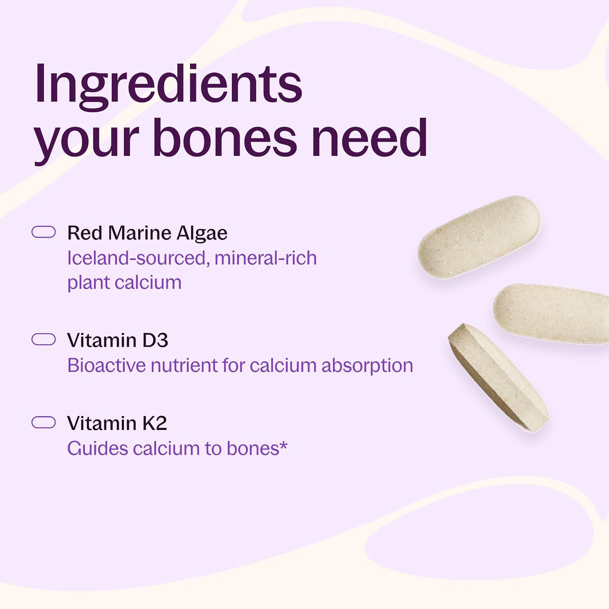 New Chapter Bone Strength supplement label details