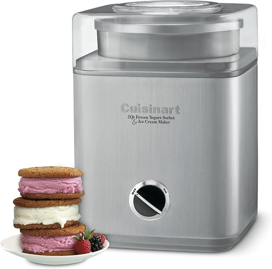 Cuisinart stainless steel 2 quart ice cream maker machine