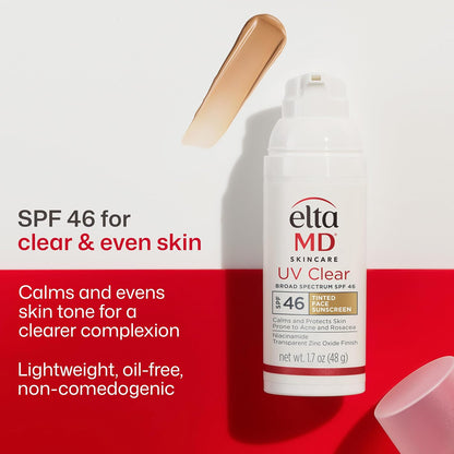 EltaMD UV Clear tinted and untinted sunscreen options