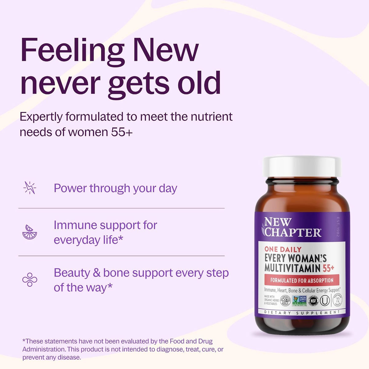 New Chapter senior women's multivitamin 72 tablets