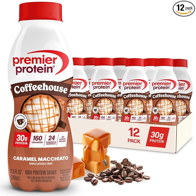 Premier Protein Coffeehouse Caramel Macchiato shake 12 pack