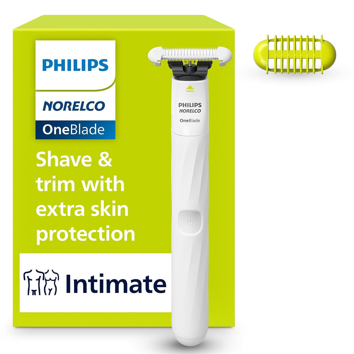 Norelco OneBlade intimate groomer with SkinProtect blade