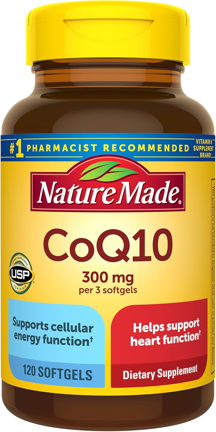 Nature Made CoQ10 120 softgels supplement bottle