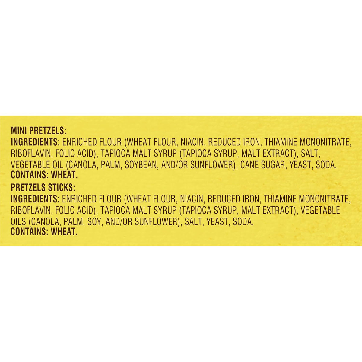 Individual Snyder's pretzel snack packs for lunches