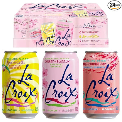LaCroix Cherry Blossom sparkling water variety pack