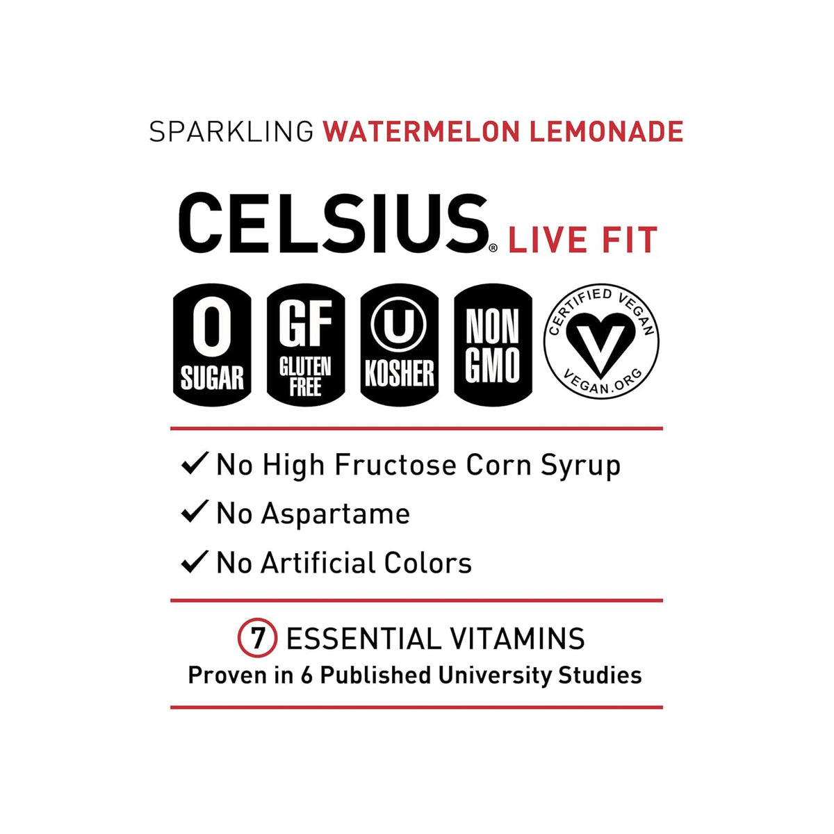 CELSIUS vegan gluten free sugar free energy drink cans