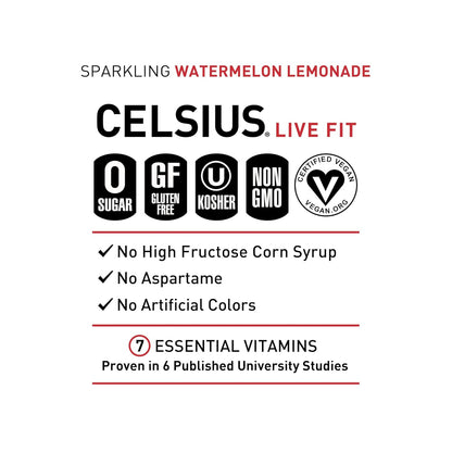 CELSIUS vegan gluten free sugar free energy drink cans