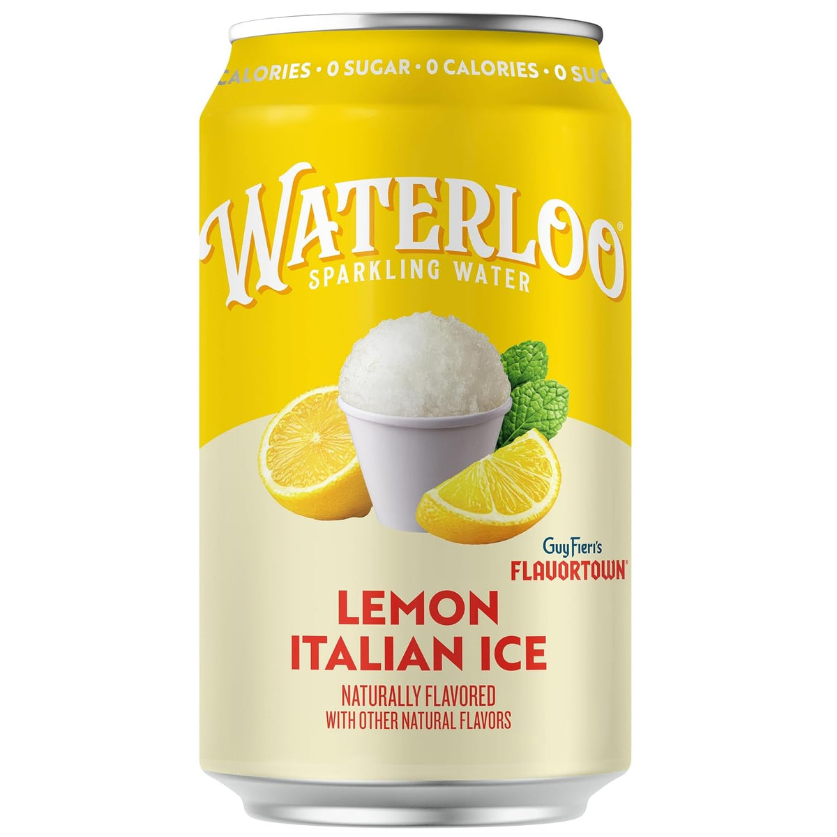 Waterloo Flavortown Lemon Italian Ice sparkling water pack