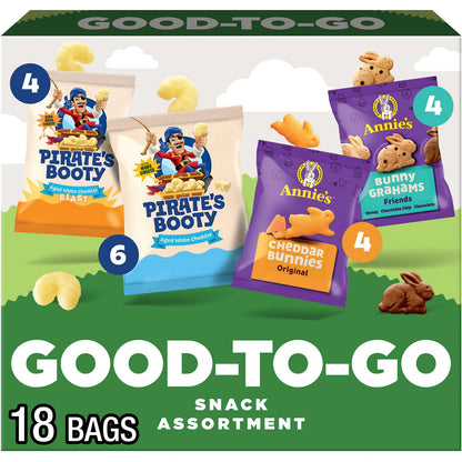 Pirate's Booty aged white cheddar snack bags in variety pack