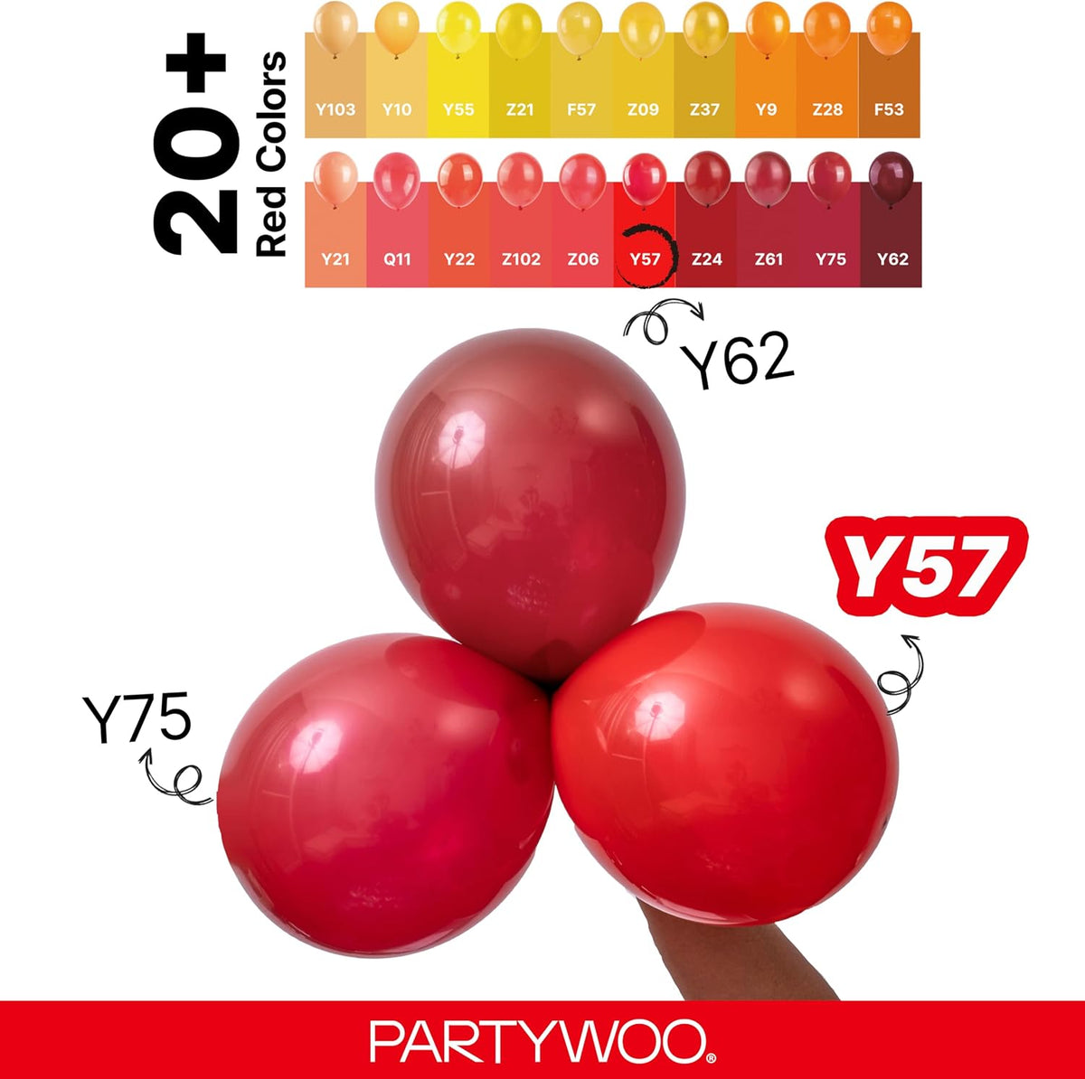 Red balloon set for birthdays, weddings, and graduations