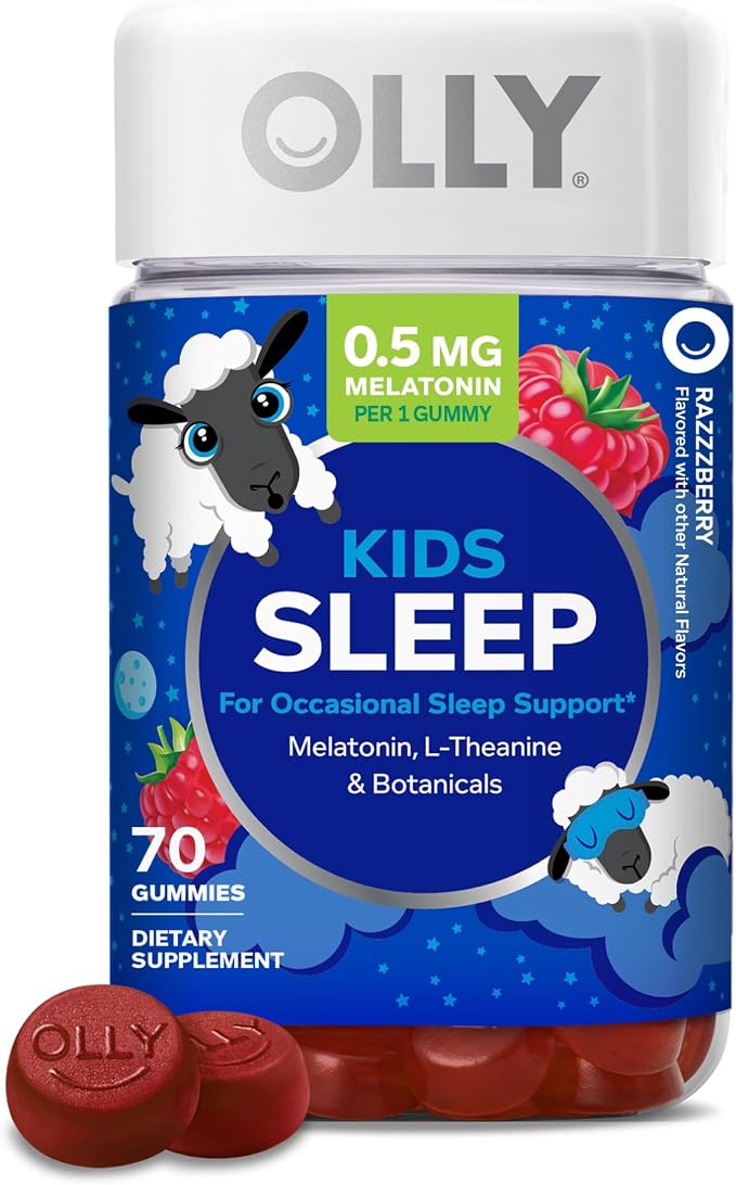 OLLY Kids Sleep 70 count melatonin gummies bottle