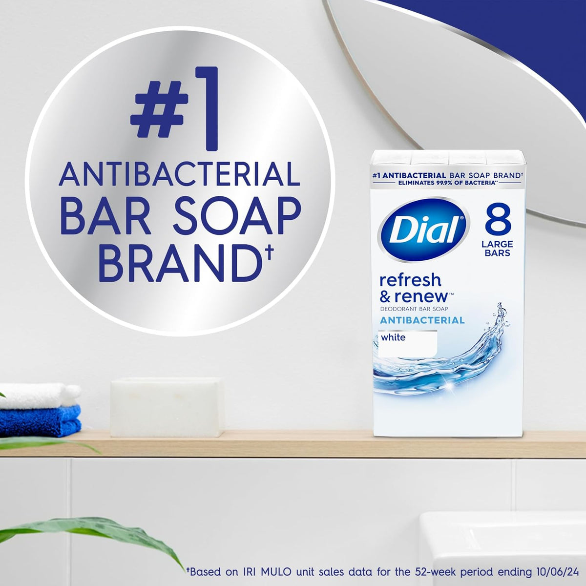 White Dial bar soap value pack for daily cleansing