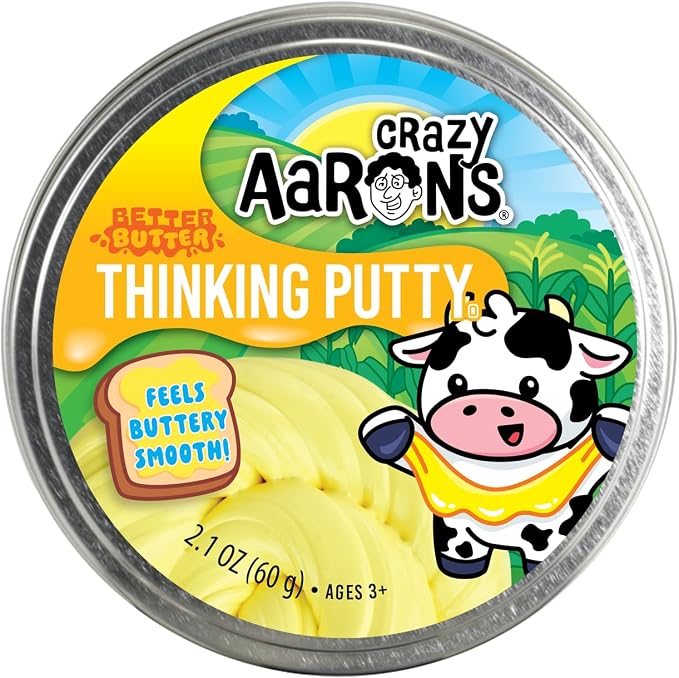Crazy Aaron's Better Butter Thinking Putty yellow putty