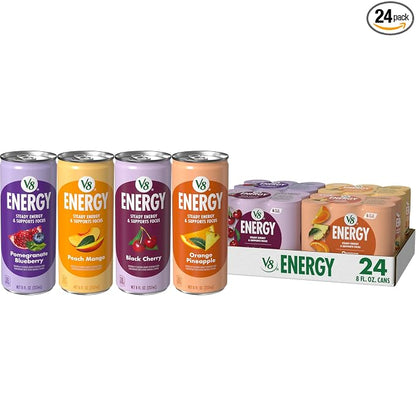 V8 +Energy juice energy drinks 24-pack