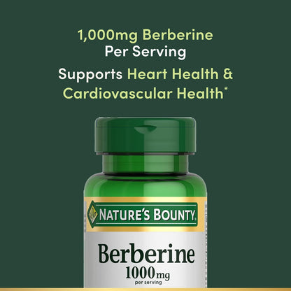 Nature's Bounty vegetarian berberine capsules bottle