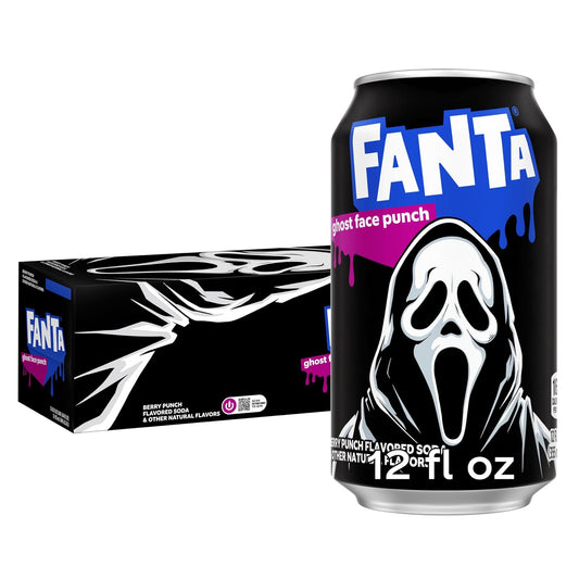 Fanta Ghost Face Punch 12 fl oz soft drink cans
