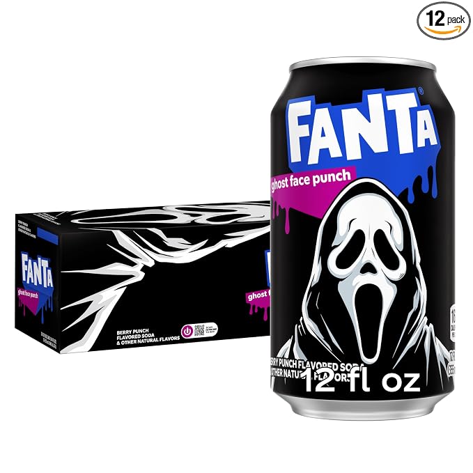 Fanta Ghost Face Punch soda fridge pack 12 pack