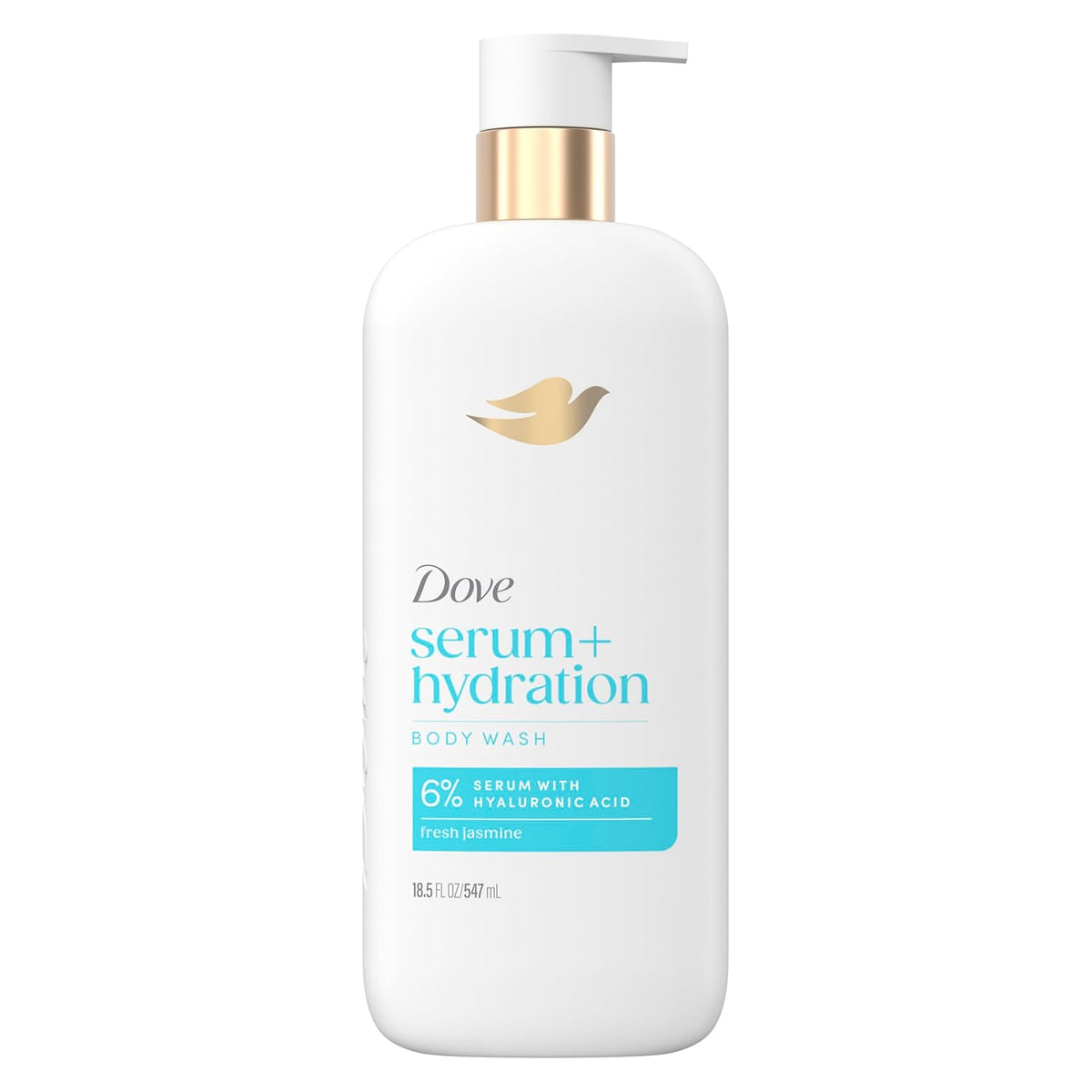 Dove body wash with hyaluronic acid and hydration serum