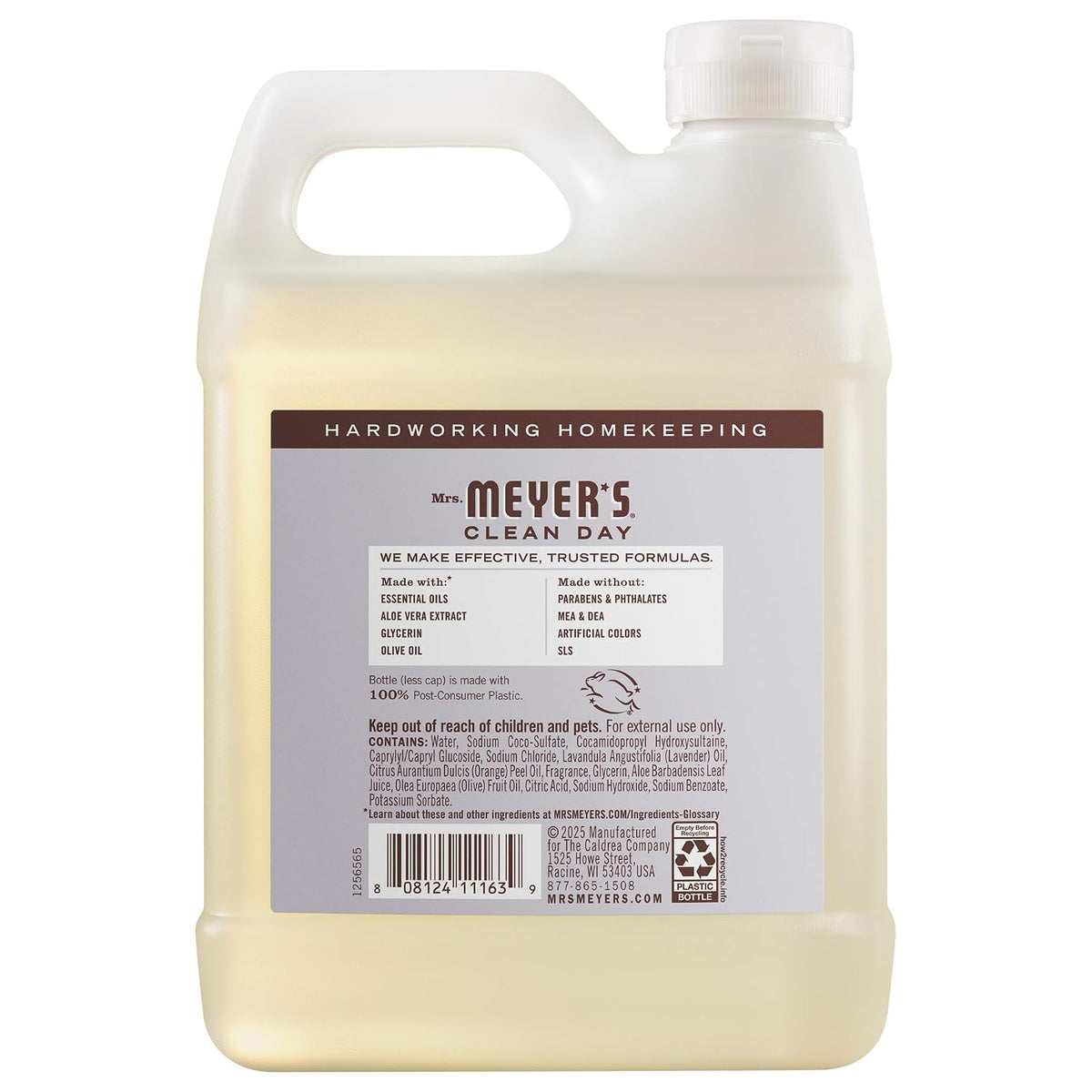 Mrs. Meyer’s Clean Day hand soap refill packaging