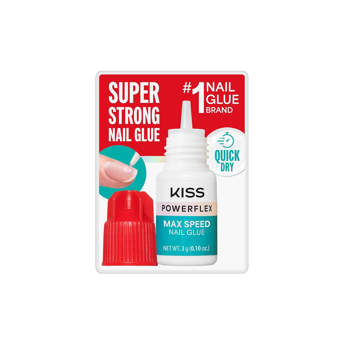 Fast-drying KISS nail glue for press-on nails