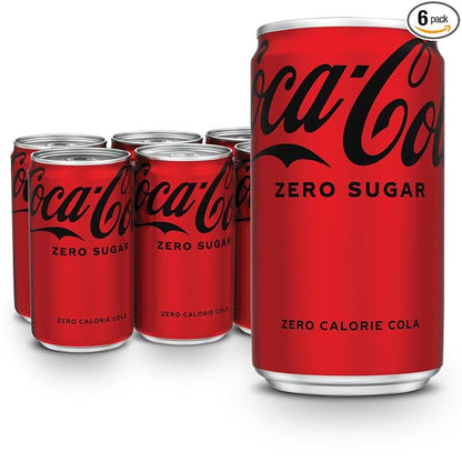 Coca-Cola Zero Sugar mini cans 6 pack