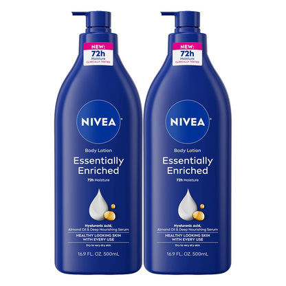 NIVEA body lotion two 16.9 fl oz bottles