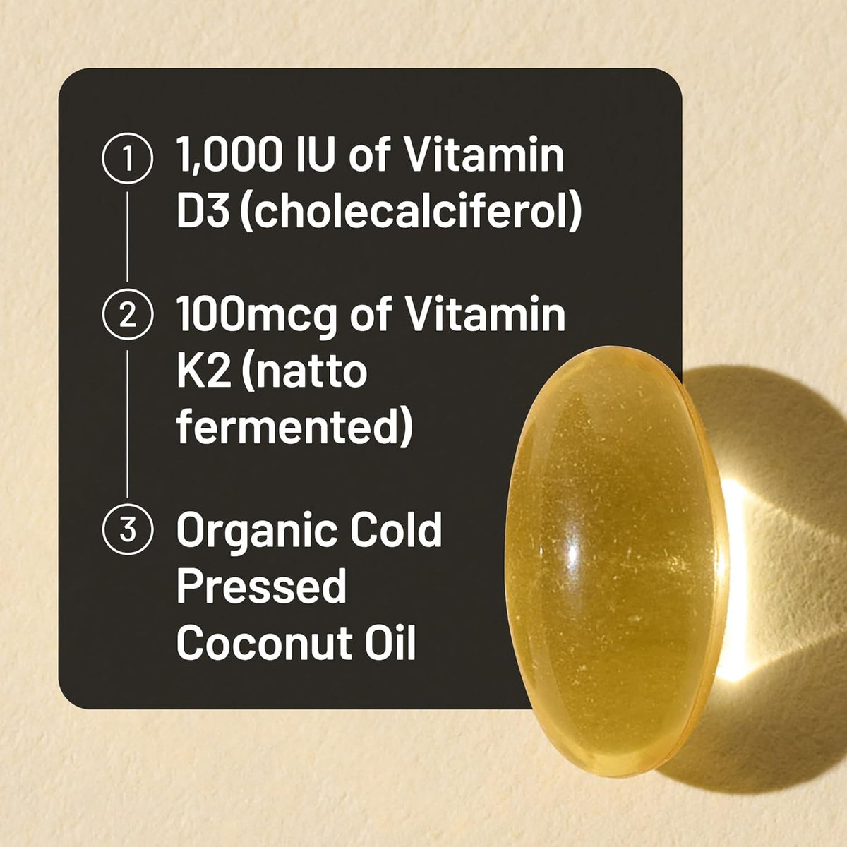 NatureWise Vitamin D3 K2 bone and immune support softgels