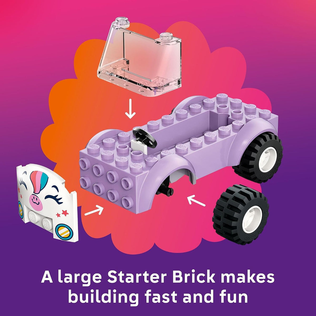 LEGO Friends 42675 unicorn-themed toy car