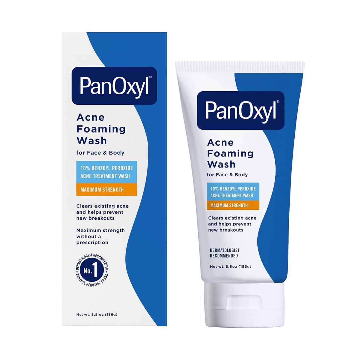 PanOxyl maximum strength acne face and body cleanser