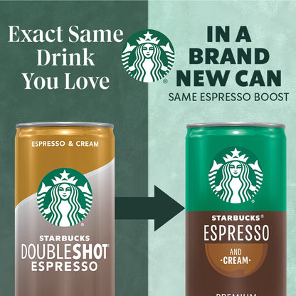 Starbucks canned coffee espresso and cream multipack