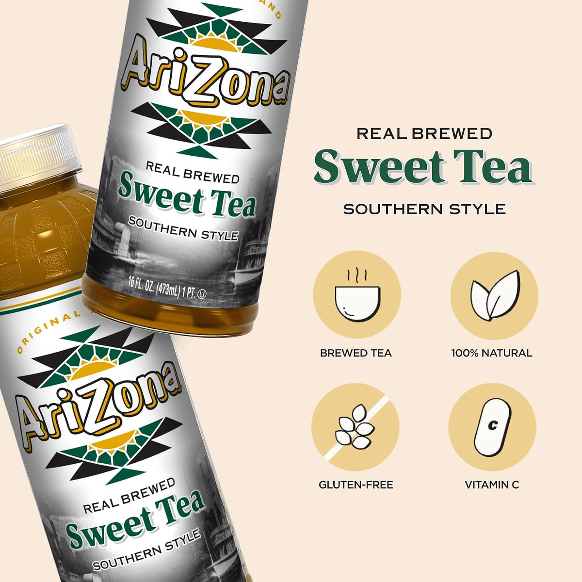 Southern style premium brewed iced tea by AriZona