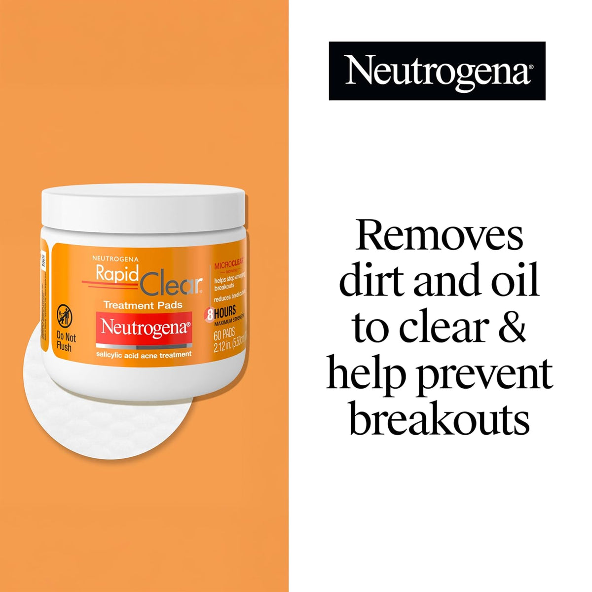 Oil-free acne treatment pads for acne-prone skin