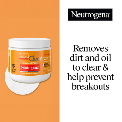 Oil-free acne treatment pads for acne-prone skin