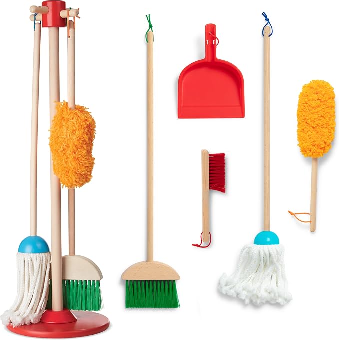 Melissa & Doug wooden cleaning toy set for kids