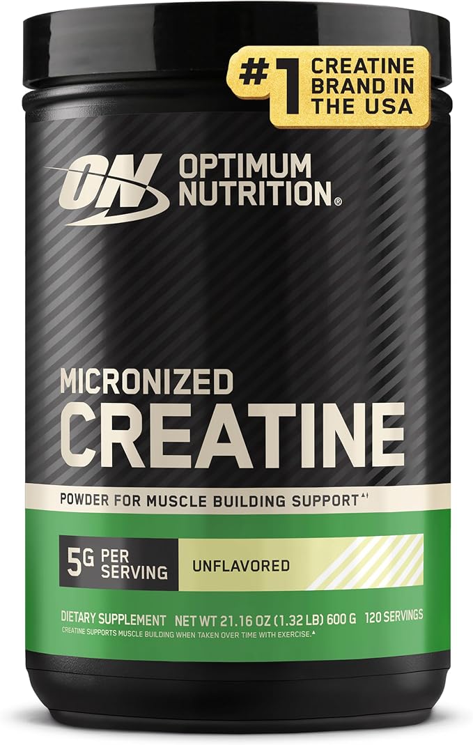 Optimum Nutrition unflavored creatine monohydrate powder 120 servings