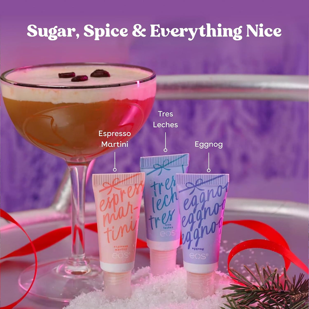 Espresso Martini eos mini lip balm gift set