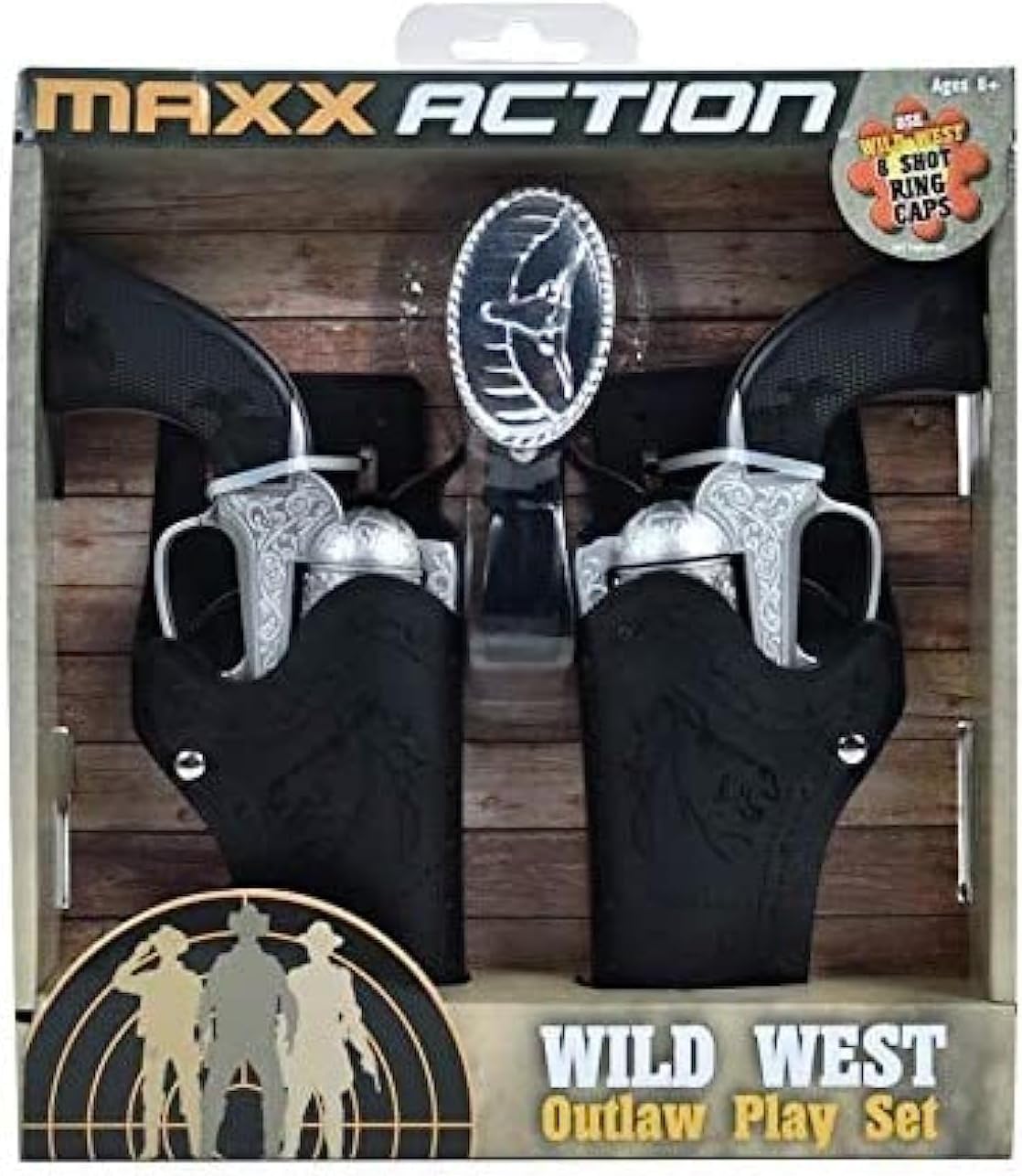 Sunny Days Entertainment Western pretend-play set with two toy pistols