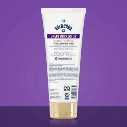 Fragrance-free Gold Bond body lotion for crepey skin