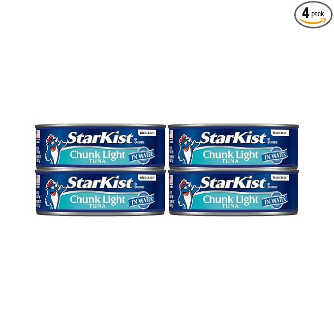 StarKist chunk light tuna in water 4-pack cans