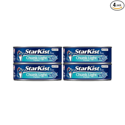 StarKist chunk light tuna in water 4-pack cans