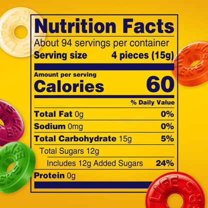 Individually wrapped Life Savers assorted hard candies